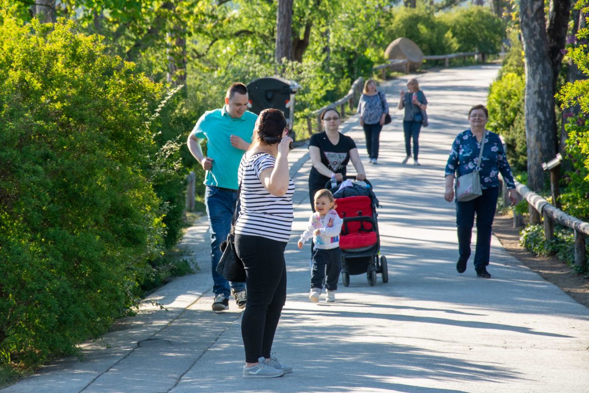 Family and Children at Prague Zoo